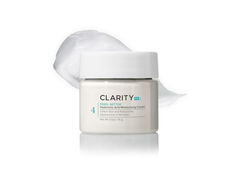 ClarityRx Feel Better Moisturizing Cream, Hyaluronic Acid, 0.5 oz/15 g