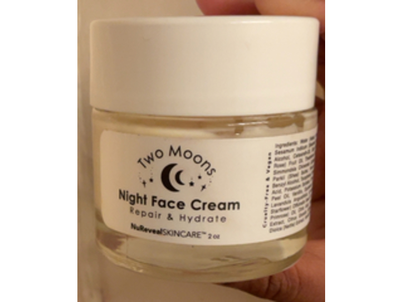 Nureveal Skincare Two Moons Night Face Cream, 2 fl oz