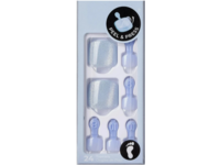 Kiss Impress Color Press On Toenails, Glossy Blue, Pack of 24 - Image 2
