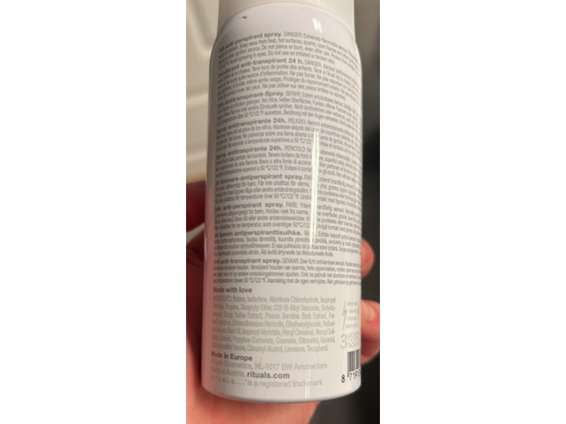 Rituals The Ritual Of Sakura Antiperspirant Spray, Rice Milk & Cherry Blossom, 5 fl oz/150 mL