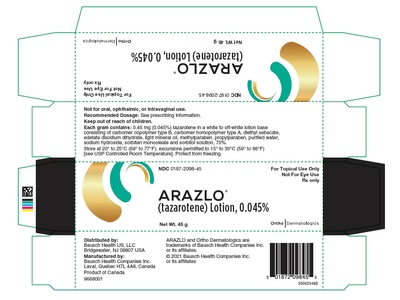 Arazlo (tazarotene) Lotion, 0.045%, 45g Ortho Dermatological (RX)