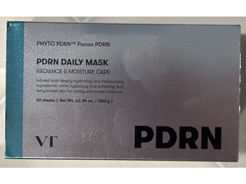 VT Cosmetics PDRN Daily Mask, 12.34 oz/350 g, 30 Count