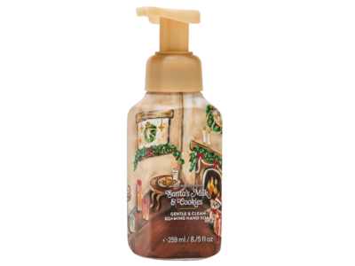 Bath & Body Works Gentle & Clean Foaming Hand Soap, Santa's Milk & Cookies, 8.75 fl oz/259 mL