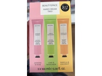 Beauty Space Hand Cream Set, Jasmine & Rose, Lime & Mandarin , Vanilla & Coconut, 3.38 fl oz/100 mL - Image 3