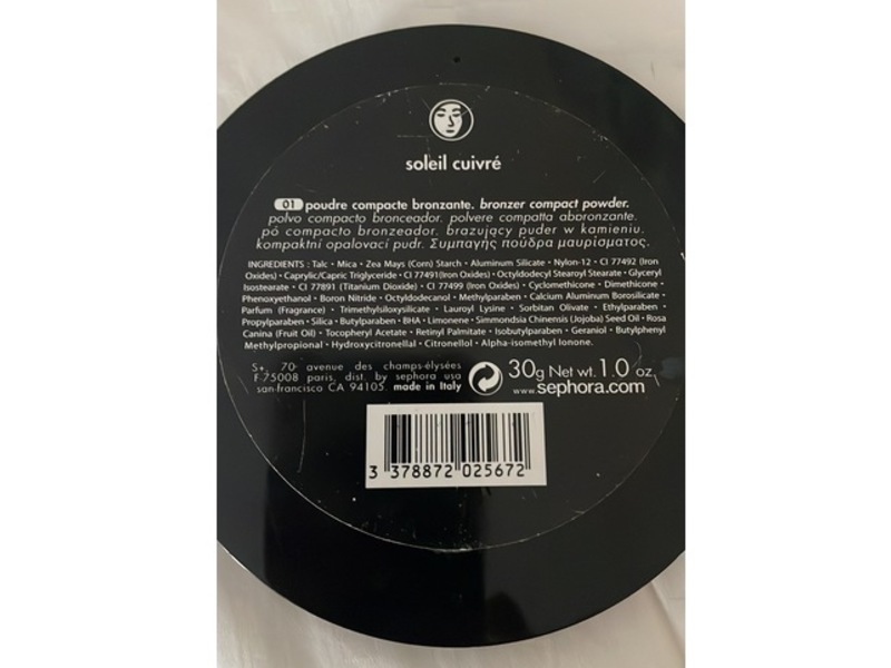 Sephora Sun Disk Compact Powder, 01, 1 oz/30 g