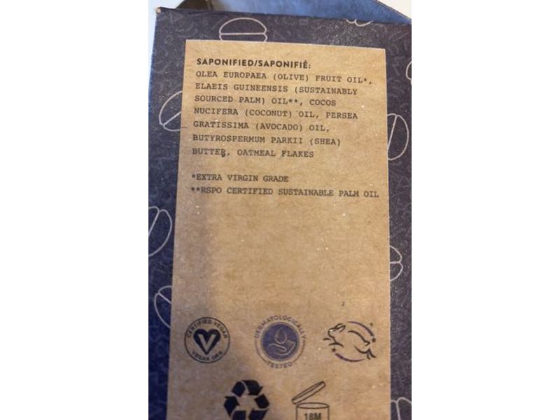 Crate 61 Oatmeal Shea Soap Bar, 12 oz/330 g, Pack Of 3