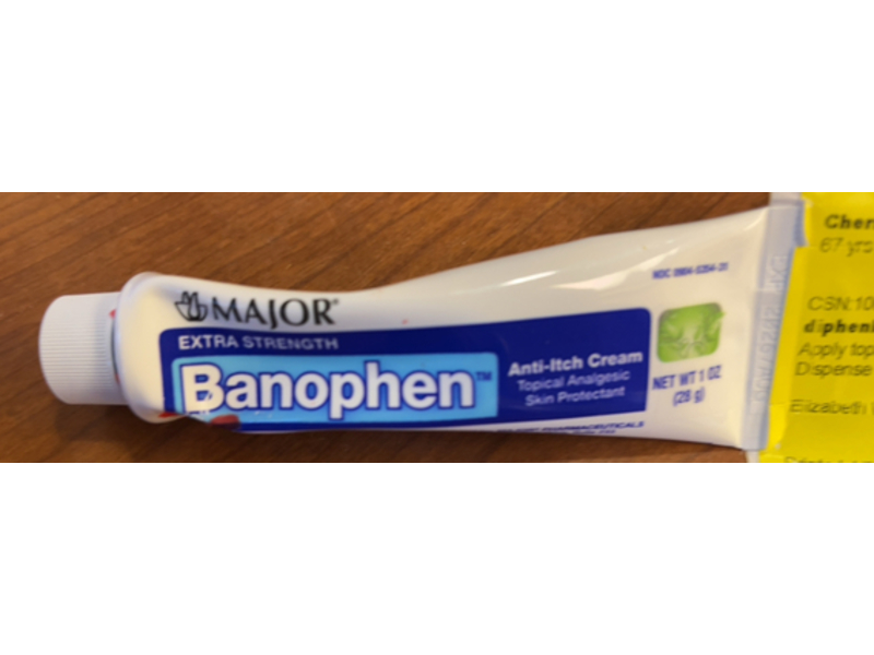 Major Banophen Anti-Itch Cream, Extra Strength, 1 oz/28 g
