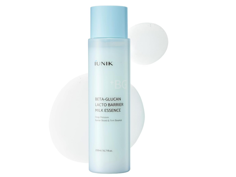 Iunik Beta Glucan Lacto Barrier Milk Essence Deep Moisture, 6.7 fl oz/200 mL