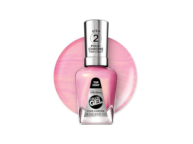 Sally Hansen Miracle Gel Top Coat, 111 Pixie Chrome, 0.5 fl oz/14.7 mL