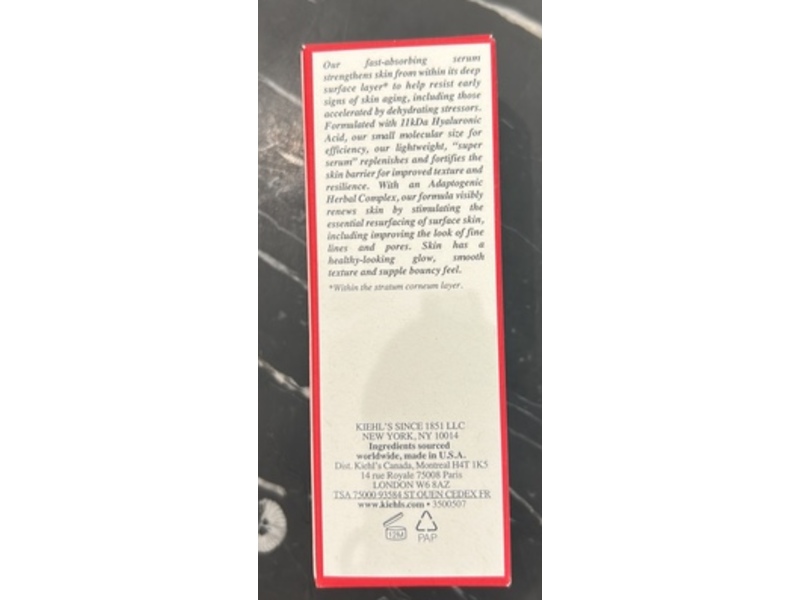 Kiehl's Vital Skin-Strengthening Super Serum, 1 fl oz/30 mL