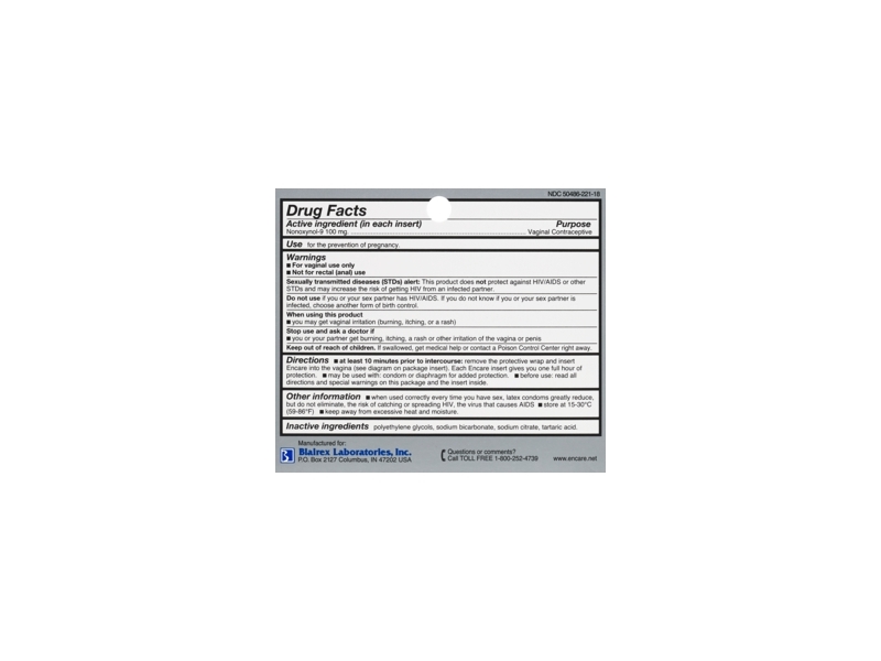 Encare Vaginal Contraceptive Inserts, 18 Inserts Ingredients and Reviews