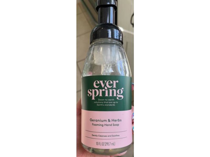 Everspring Geranium & Herbs Foaming Hand Soap, 10 fl oz/295.7 mL