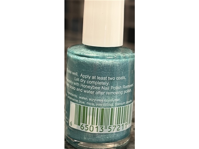 Honeybee Gardens Water Colors Water-Based Nail Enamel, Surf's Up, 0.5 fl oz/14 mL