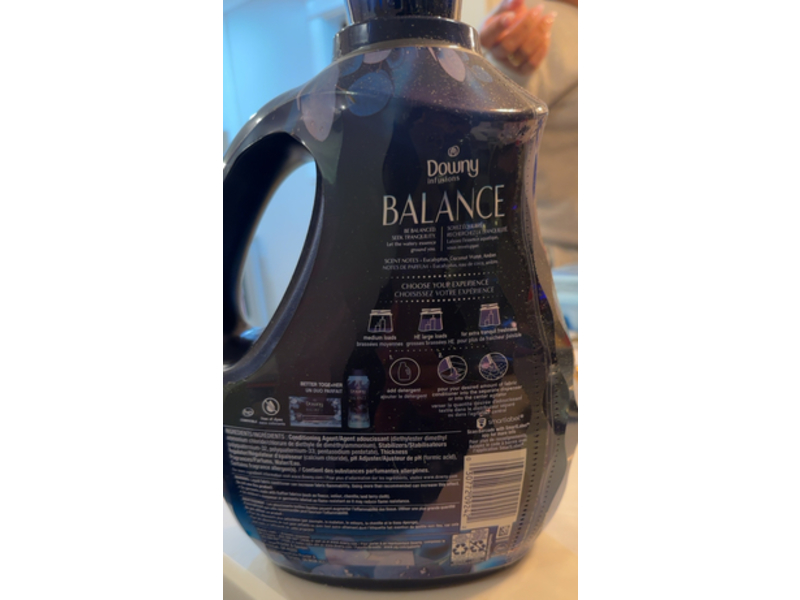 Downy Infusions Balance Fabric Conditioner, Crisp Rain & Blue Eucalyptus, 120 Loads, 81 fl oz/2.4 L