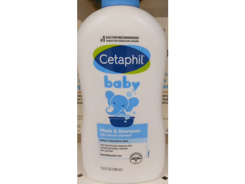 Cetaphil Baby Wash & Shampoo Sensitive Skin, 13.5 fl oz/399 mL