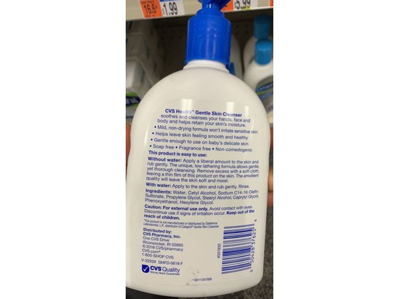 CVS Health Gentle Skin Cleanser, 20 fl oz/591 mL