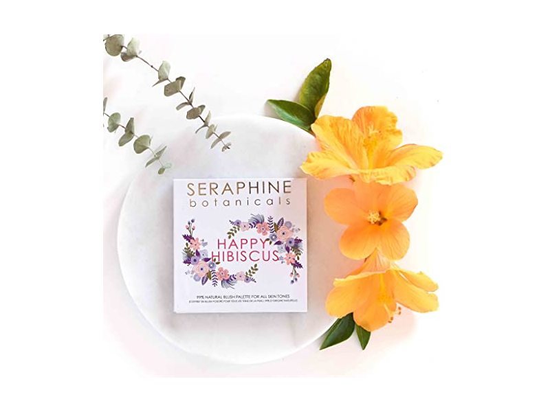 Seraphine Botanicals Luminizer & Blush Palette, Happy Hibiscus, 0,56 oz/16g