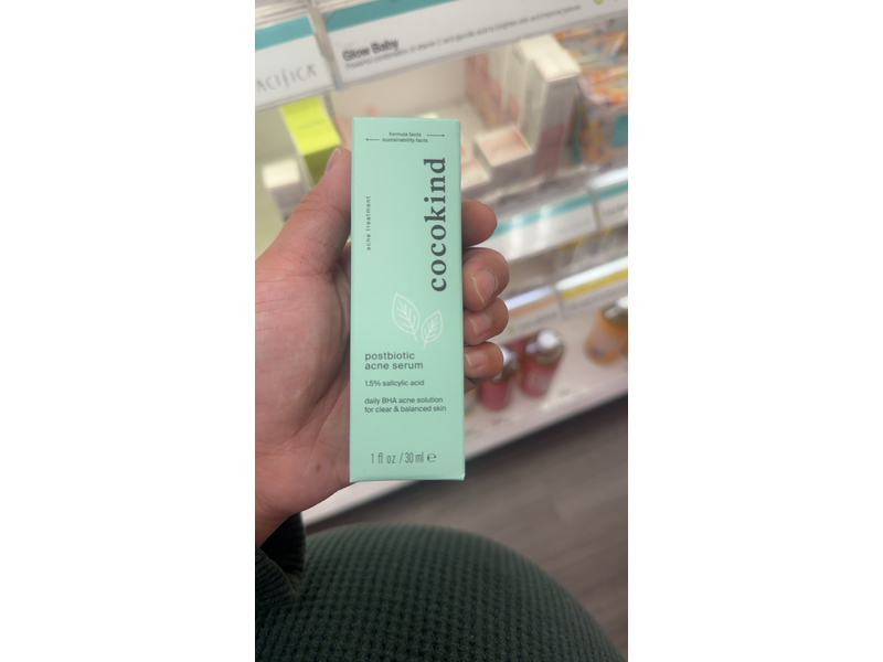Cocokind Postbiotic Acne Serum, 1.5 % Salicylic Acid, 1 fl oz/30 mL