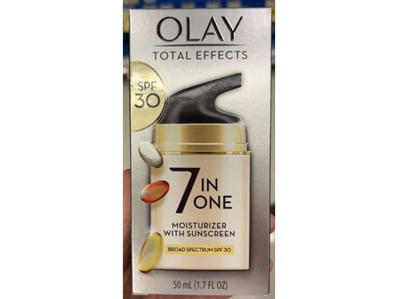Olay Total Effect 7 In One Moisturizer With Sunscreen, SPF 30, 1.7 fl oz/50 mL
