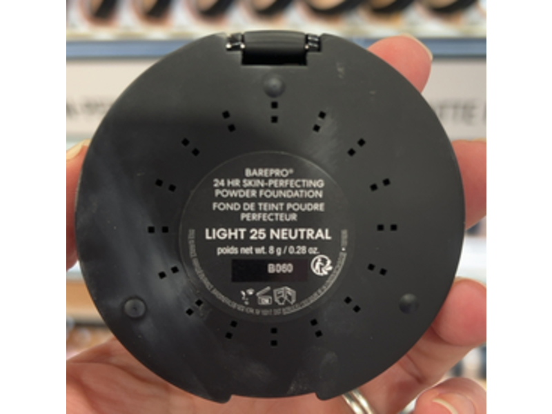 BareMinerals Barepro Skin-Perfecting Powder Foundation, Light 25 Neutral, 0.28 oz/8 g