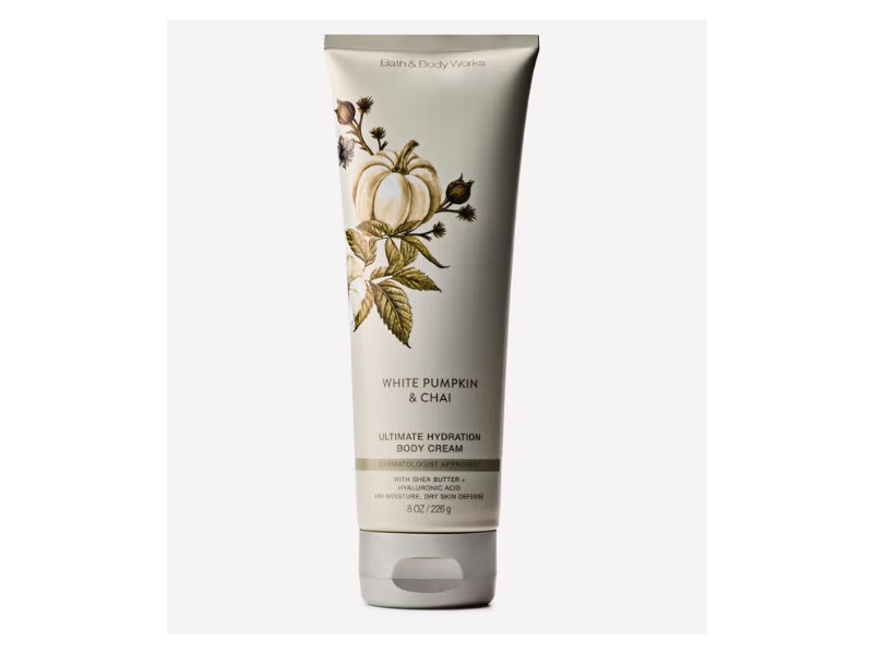 Bath & Body Works Ultimate Hydration Body Cream, White Pumpkin & Chai, 8 oz/226 g