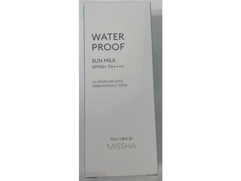 Missha Waterproof Sun Milk, SPF 50+ PA++++, 2.36 fl oz/70 mL