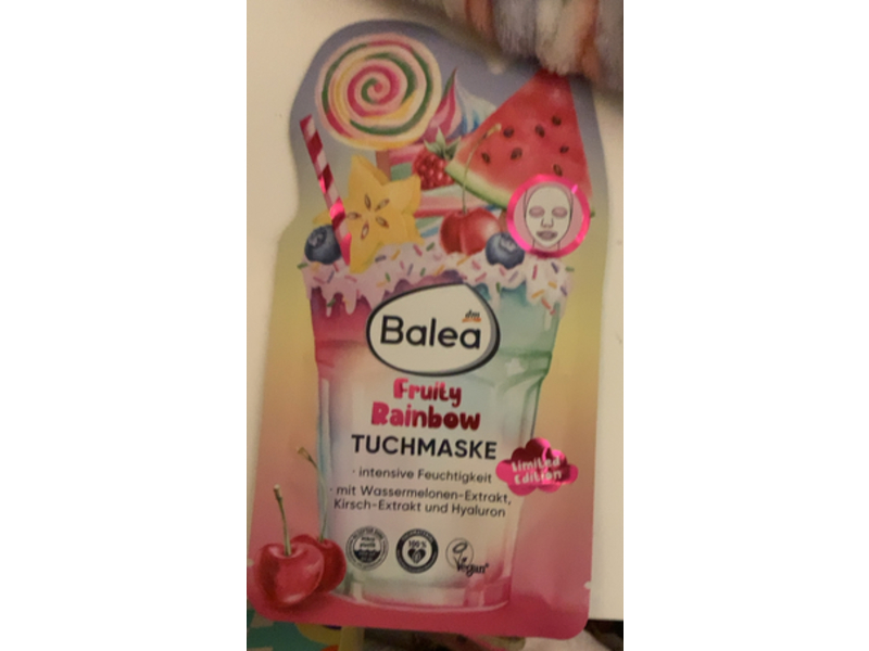 Balea Face Tuchmaske, Fruity Rainbow, 1 Pieace