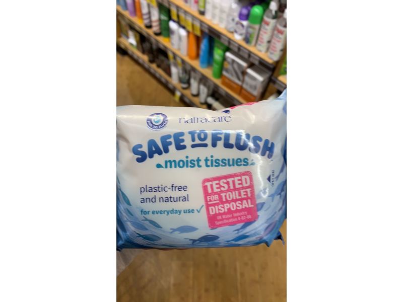 Natracare Safe to Flush Toilet Tissues, 30 count