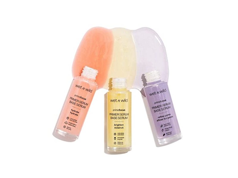 Wet n Wild Prime Focus Pore Primer Serum, Lavender, 1.0 fl oz/30 mL