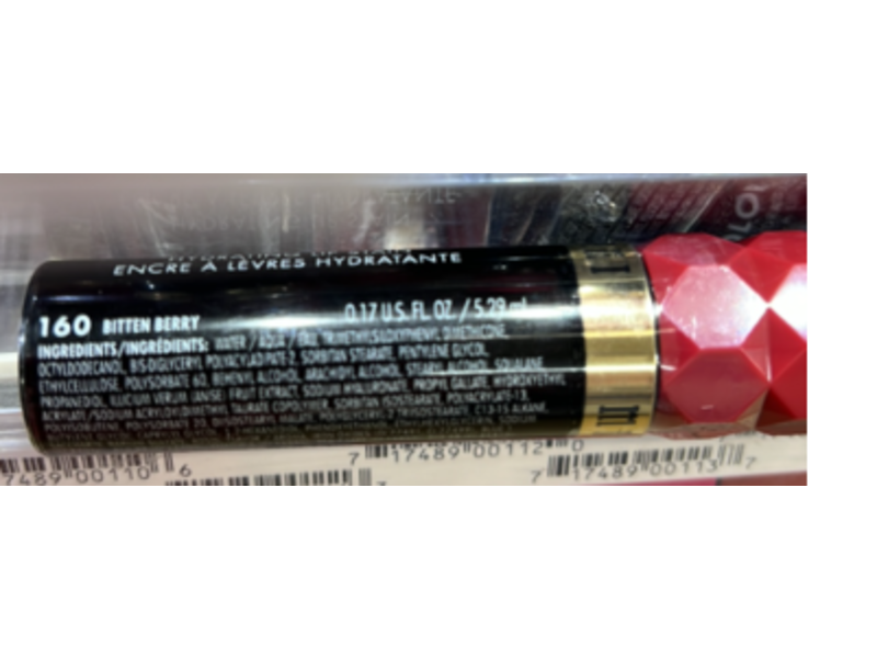 Milani Color Fetish Hydrating Lip Stain, 160 Bitten Berry, 0.17 fl oz/5.29 mL