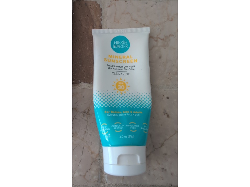 Fresh Monster Kids Mineral Sunscreen Lotion, SPF 30, 3 oz/89 mL