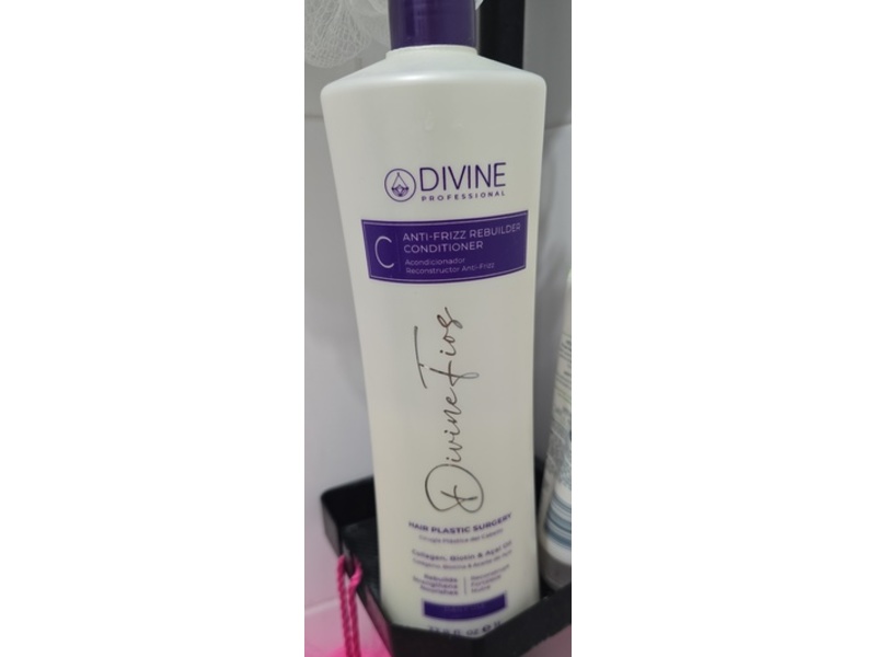 Divine Professional Anti-Frizz Rebuilder Conditioner, 33.8 fl oz/1 L
