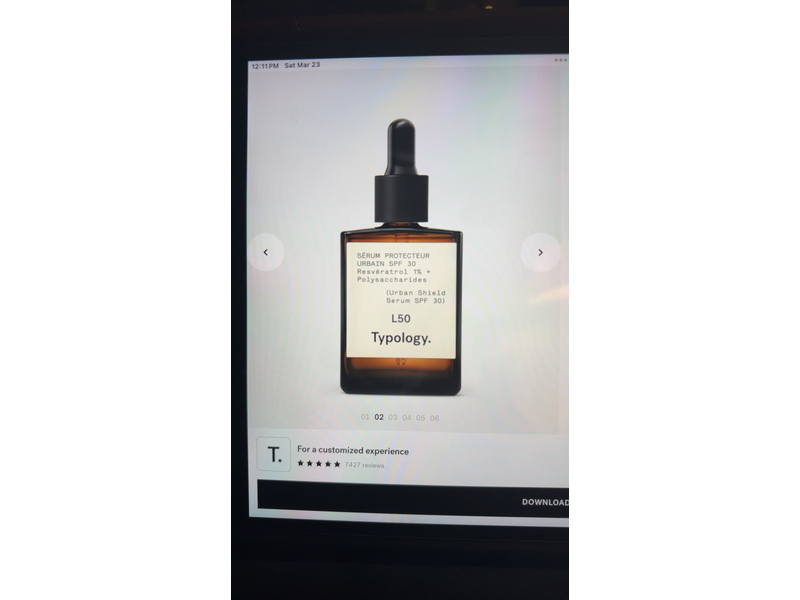 Typology Urban Shield Serum, L50, SPF 30