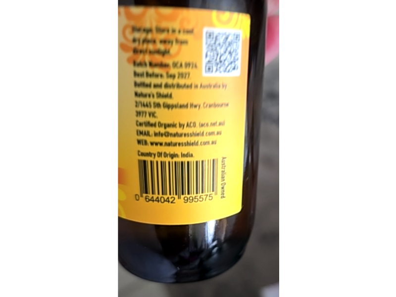 Natores Shield Organic Castor Oil, Premium Cold Pressed, 100 mL