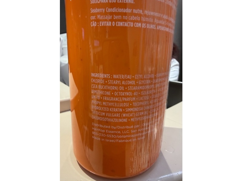 Obliphica Professional Conditioner, Seaberry, 33.8 fl oz/1000 mL