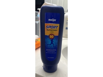 Meijer Sport Sunscreen Lotion, SPF 50, 8 fl oz/236 mL