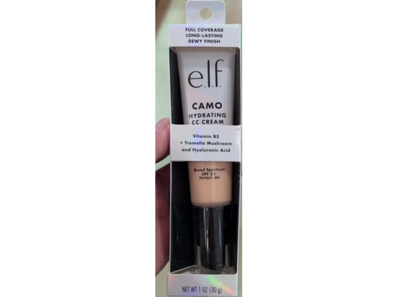 e.l.f. Camo Hydrating C C Cream, SPF 30, Light 210 N, 1 oz/30 g