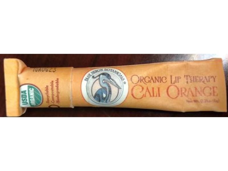 Blue Heron Botanicals Organic Lip Therapy, Cail Orange, 0.21 oz/6 g