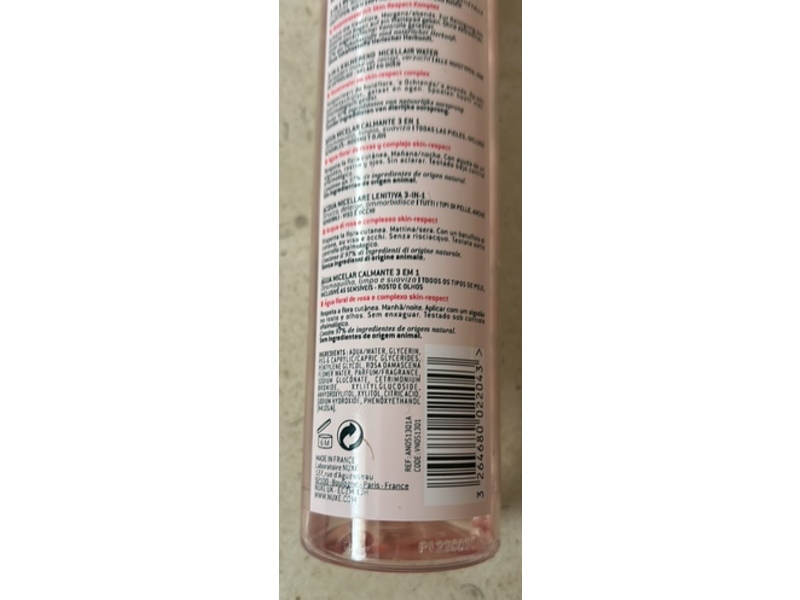 Nuxe Paris Very Rose Micellar Water, 6.7 fl oz/200 mL