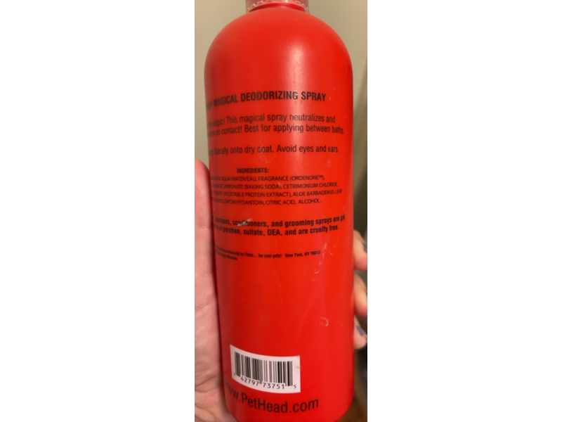 Pet Head Poof! Magical Deodorizing Spray, Passion Fruit, 16.1 fl oz/474 mL