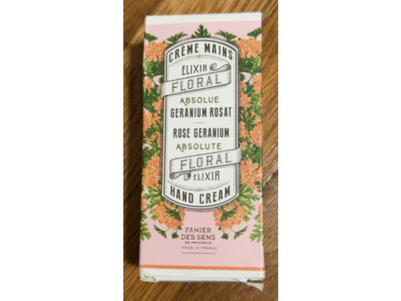 Panier Des Sens Hand Cream, Rose Geranium Absolute, 2.6 fl oz/75 mL