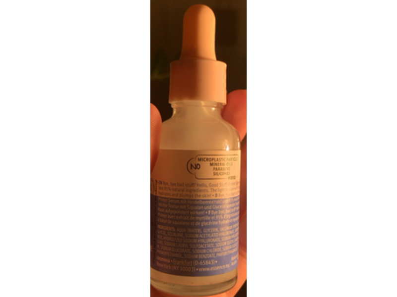 Essence Hello, Good Stuff! Primer Serum Hydrating & Plump, Blueberry & Squalane, 1.01 fl oz/30 mL