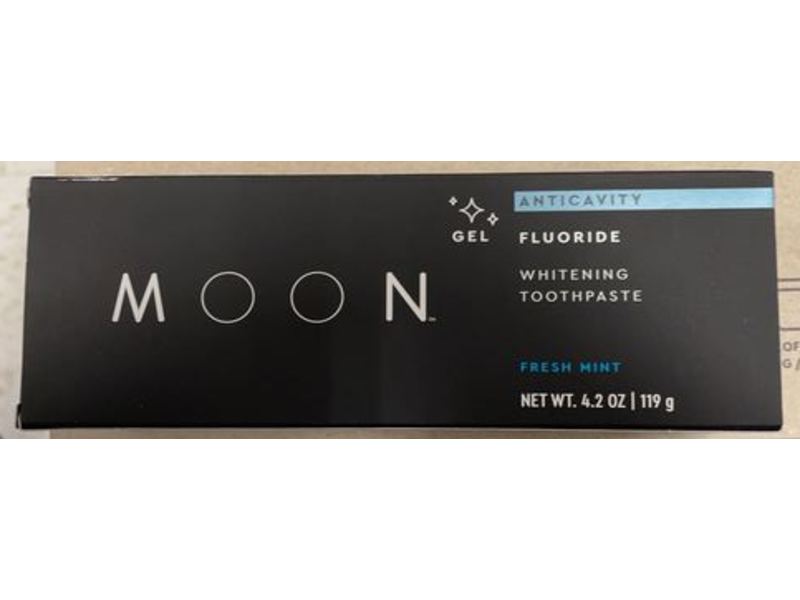 Moon Anticavity Whitening Toothpaste, Fluoride, Fresh Mint, 4.2 oz/119 g