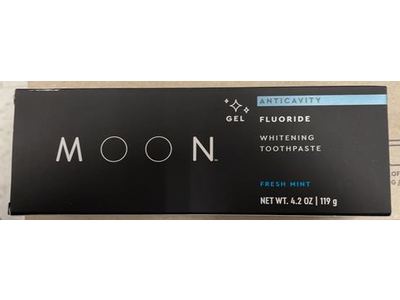 MOON Teeth Whitening Toothpaste Without Fluoride - Hydroxyapatite Toothpaste To Help Protect & Remineralize Enamel - Midnight Enamel Care - Gently Lift Stains On Sensitive Teeth - Mint (2 Pack