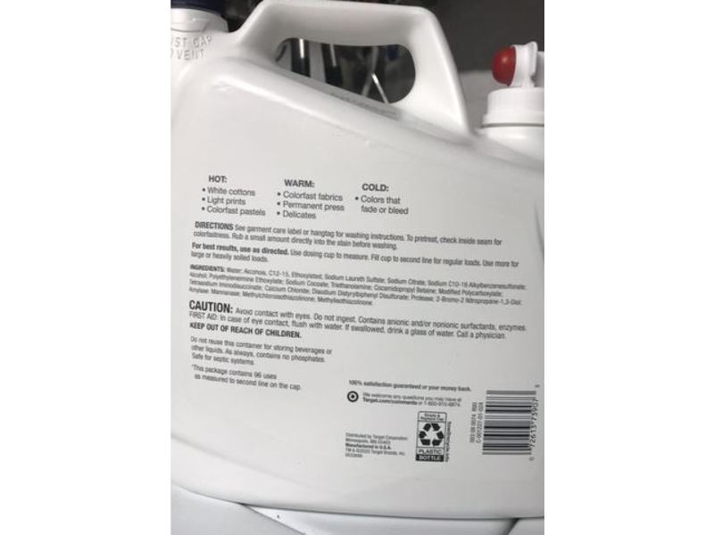 Up & Up Free + Clear Laundry Detergent, 96 Loads, 150 fl oz