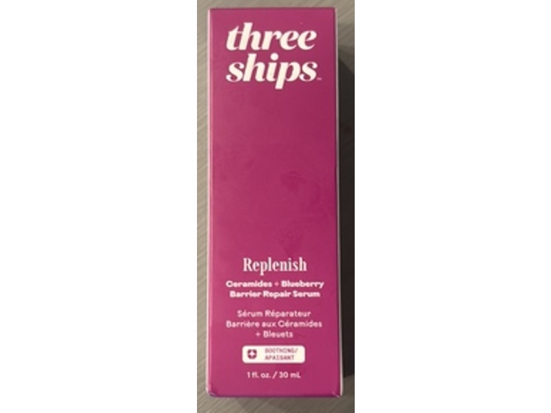 Three Ships Barrier Repair Serum, Replenish, 1 fl oz/30 mL