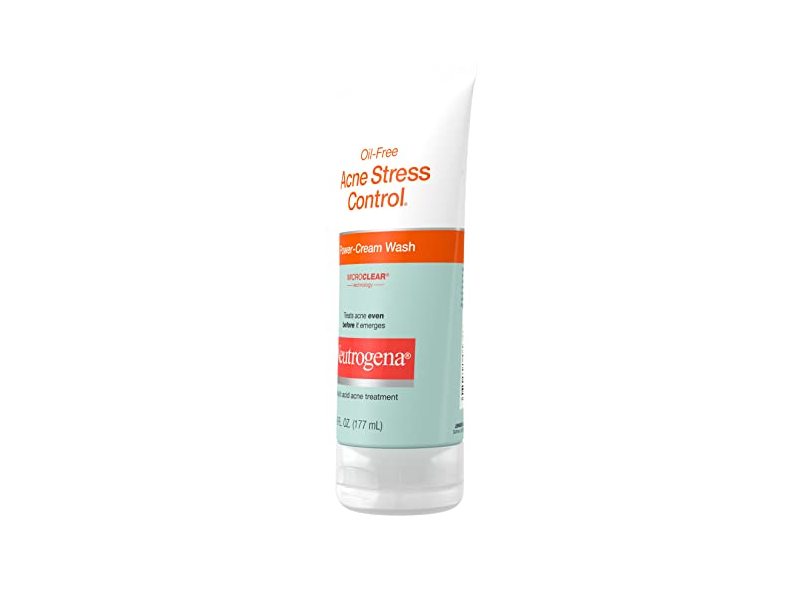 Neutrogena Oil-Free Acne Stress Control Power-Cream Face Wash with 2% Salicylic Acid 6 fl. oz