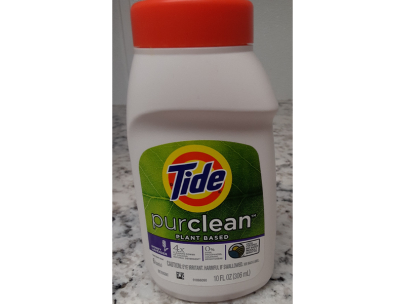 Tide Purclean Plant Based Liquid Detergent, Honey Lavender, 10 fl oz/306 mL