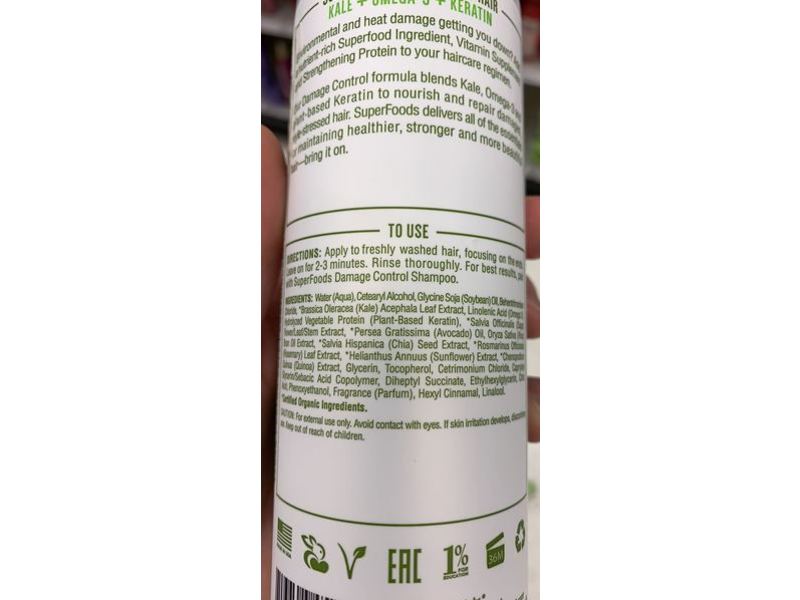 Petal Fresh Super Foods Damage Control Conditioner, Kale Omega-3 Keratin, 12 fl oz/355 mL