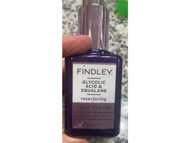 Findley Resurfacing Face Serum, Glycolic Acid & Squalane, 2 fl oz/59 mL